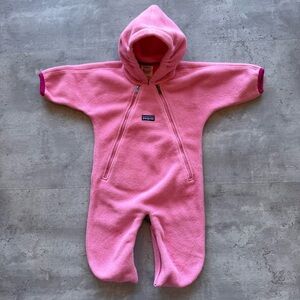 Patagonia Infant Fleece Bunting Like New, Size 3 months, Pink